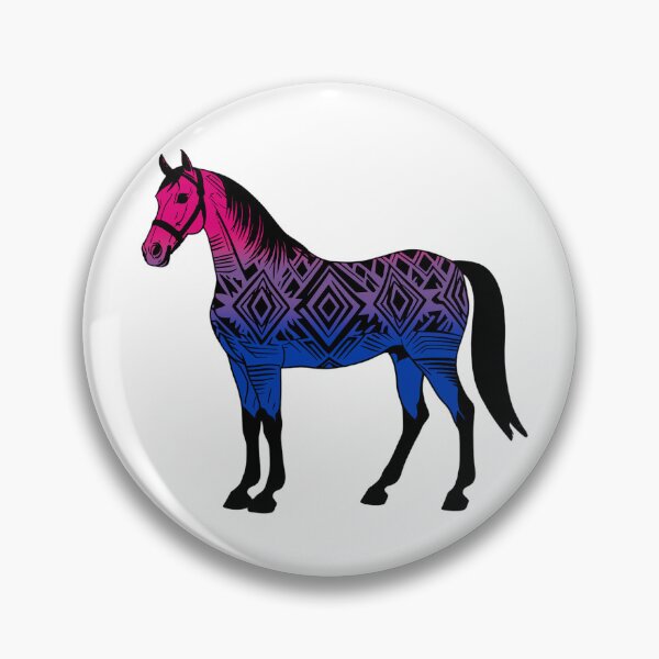 Item preview, Bisexual Tribal Horse Design – Vibrant Pride Artwork designed and sold by Travelslightly.
