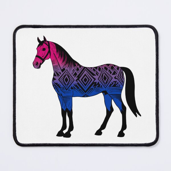 Item preview, Bisexual Tribal Horse Design – Vibrant Pride Artwork designed and sold by Travelslightly.
