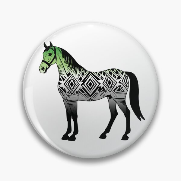 Item preview, Aromantic Tribal Horse Design – Vibrant Pride Artwork designed and sold by Travelslightly.
