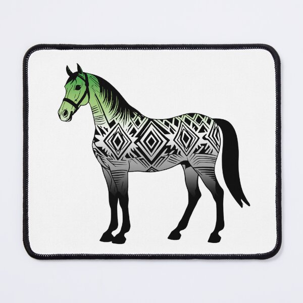 Item preview, Aromantic Tribal Horse Design – Vibrant Pride Artwork designed and sold by Travelslightly.