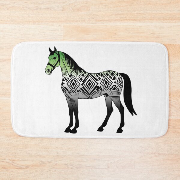 Item preview, Aromantic Tribal Horse Design – Vibrant Pride Artwork designed and sold by Travelslightly.