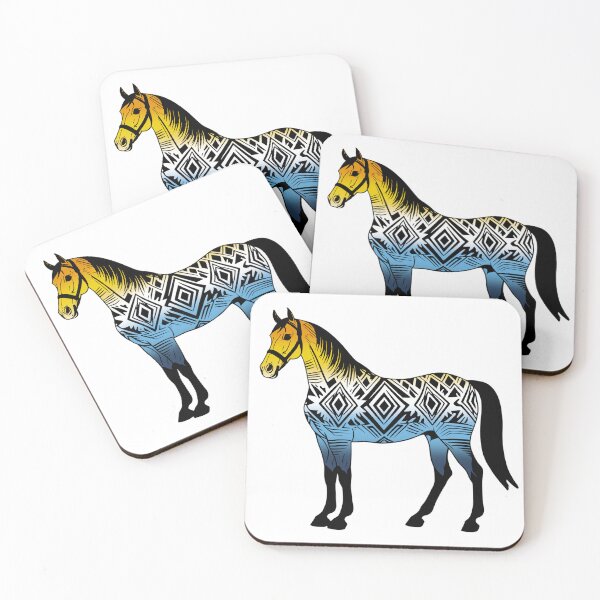 Item preview, AroAce Tribal Horse Design – Vibrant Pride Artwork designed and sold by Travelslightly.