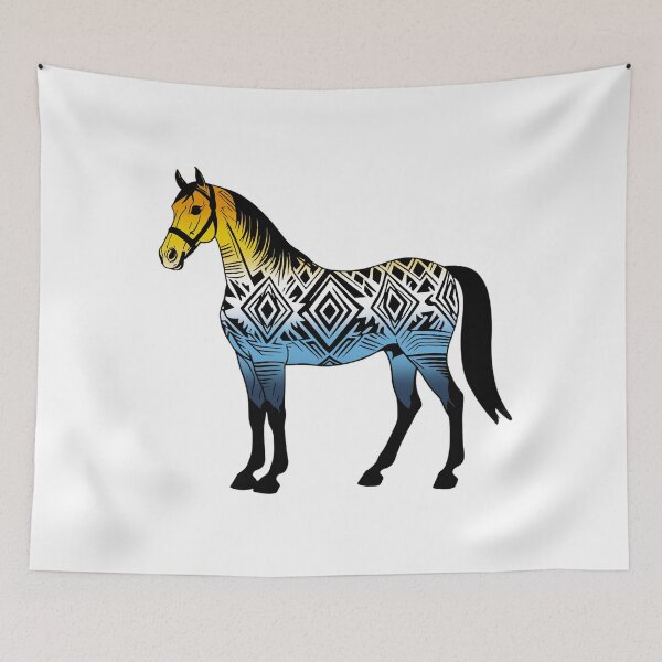 Item preview, AroAce Tribal Horse Design – Vibrant Pride Artwork designed and sold by Travelslightly.
