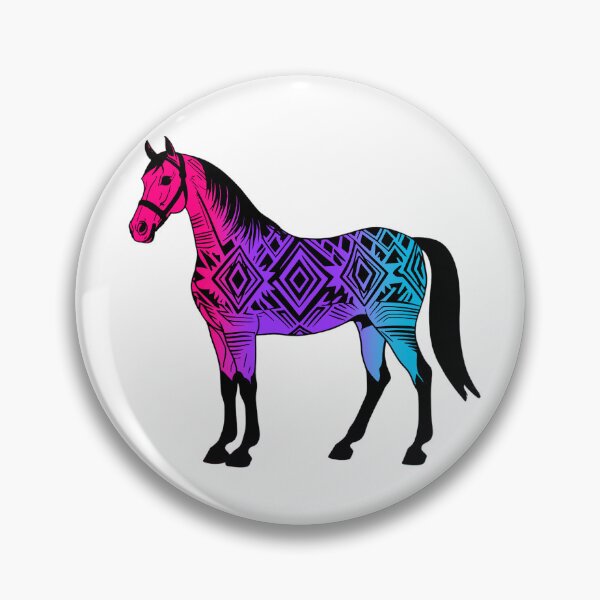 Item preview, Androgynous Tribal Horse Design – Vibrant Pride Artwork designed and sold by Travelslightly.