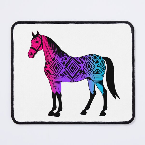 Item preview, Androgynous Tribal Horse Design – Vibrant Pride Artwork designed and sold by Travelslightly.
