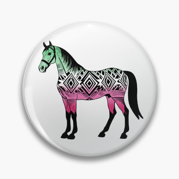 Item preview, Abrosexual Tribal Horse Design – Vibrant Pride Artwork designed and sold by Travelslightly.