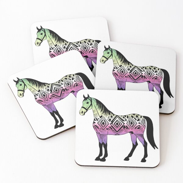 Item preview, Genderfae Tribal Horse Design – Vibrant Pride Artwork designed and sold by Travelslightly.