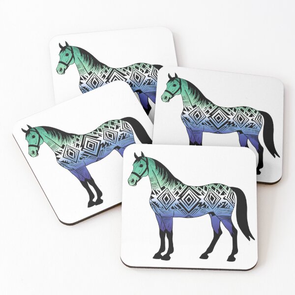 Item preview, Gay MLM Tribal Horse Design – Vibrant Pride Artwork designed and sold by Travelslightly.