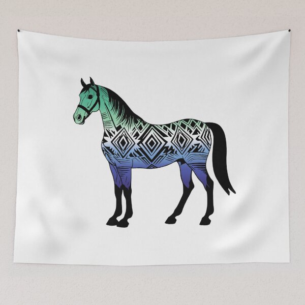 Item preview, Gay MLM Tribal Horse Design – Vibrant Pride Artwork designed and sold by Travelslightly.
