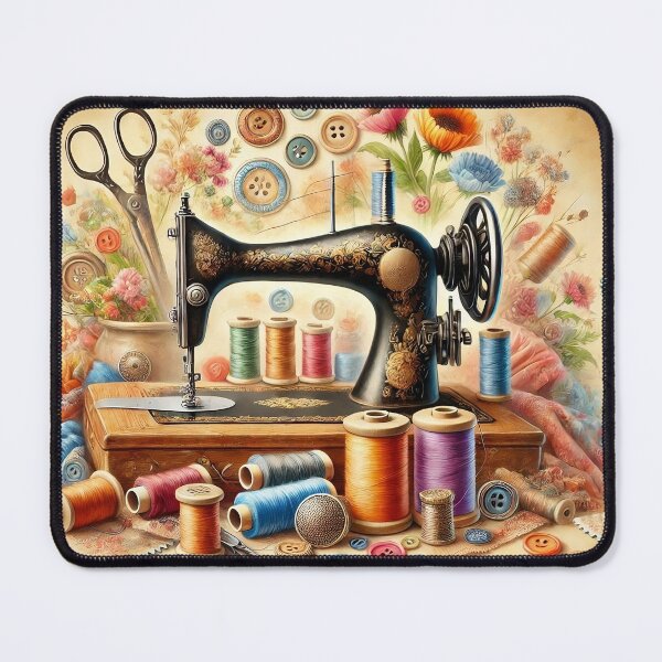 Item preview, Vintage Sewing Machine, Old, antique Gift for Quilters Sew, Sewers designed and sold by TheTimeTaxi.