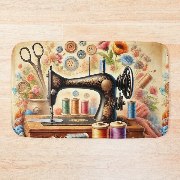 Item preview, Vintage Sewing Machine, Old, antique Gift for Quilters Sew, Sewers designed and sold by TheTimeTaxi.