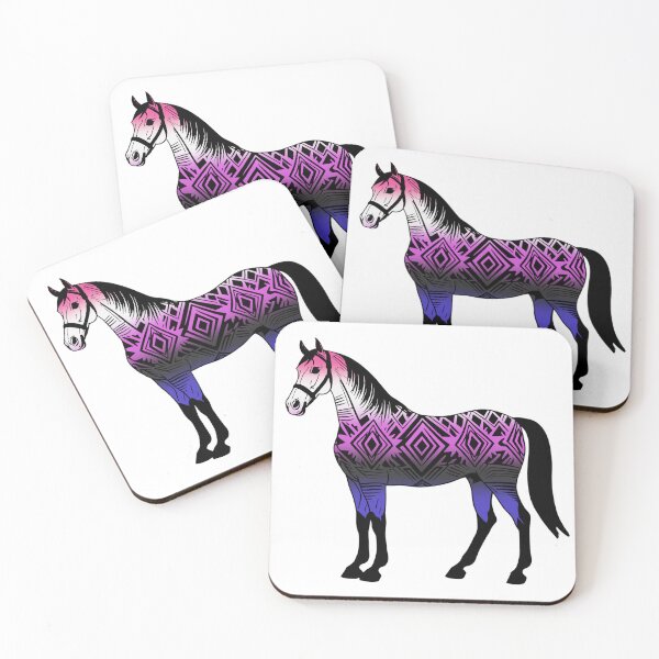 Item preview, Genderfluid Tribal Horse Design – Vibrant Pride Artwork designed and sold by Travelslightly.