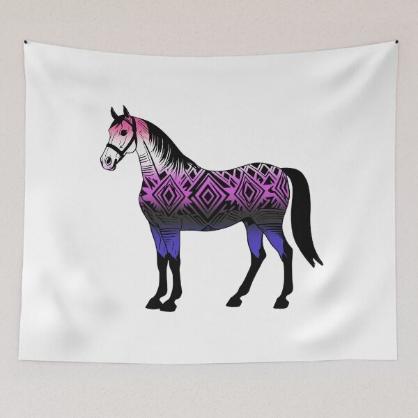 Item preview, Genderfluid Tribal Horse Design – Vibrant Pride Artwork designed and sold by Travelslightly.