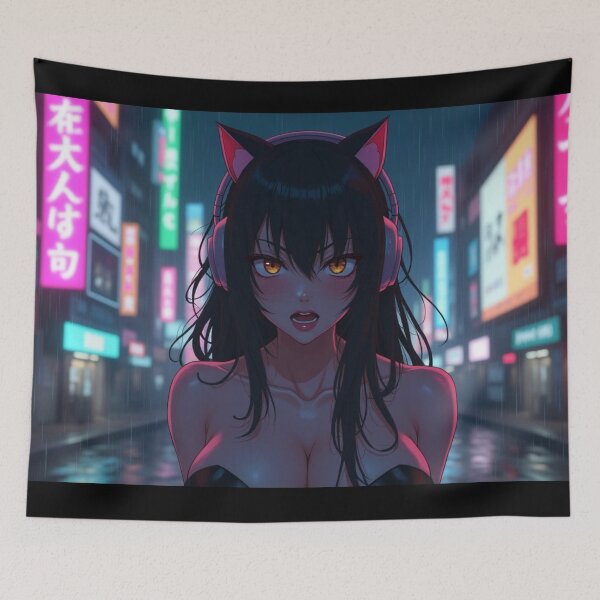 Item preview, Phonk Beats and Cyberpunk Streets Girl designed and sold by brendanre.