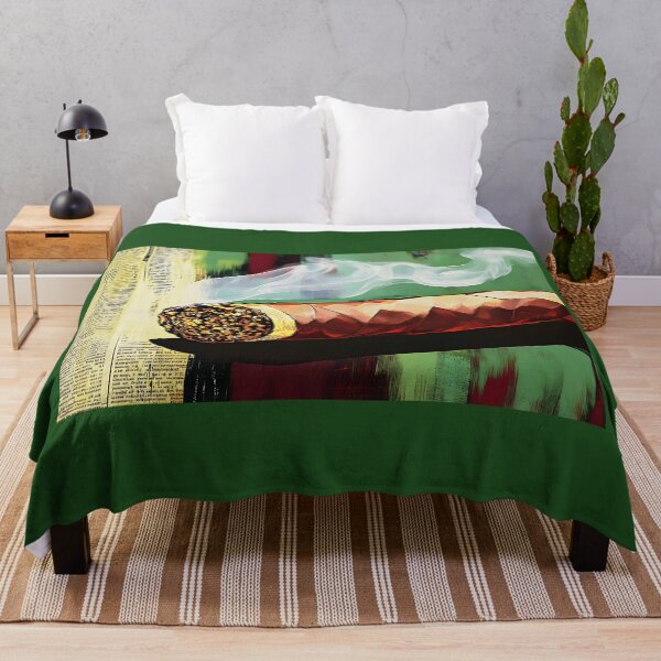 Item preview, Cigar Elegance - Large Detailed Cigar with Swirling Smoke and Intriguing Red and Green Background designed and sold by OlfactoART Studio.