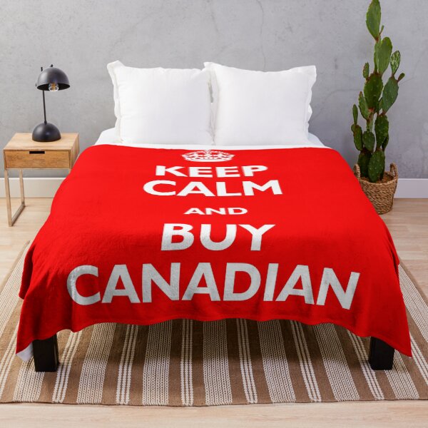 Aperçu de l'œuvre Gardez votre calme et achetez canadien créée et vendue par CitizenAwear.
