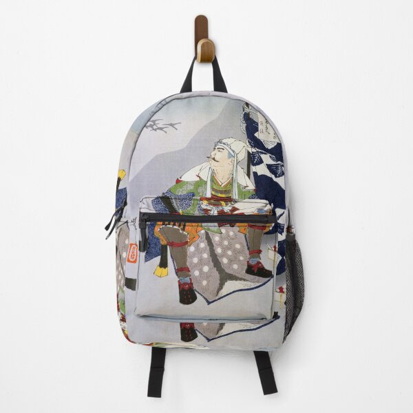 Item preview, Yoshitoshi Tsuki Hyakushi - "Frost Fills the Camp, Autumn Air is Clear; A Few Lines of Wild Geese Pass, the Moon Shines at Midnight" designed and sold by store-wasabi.
