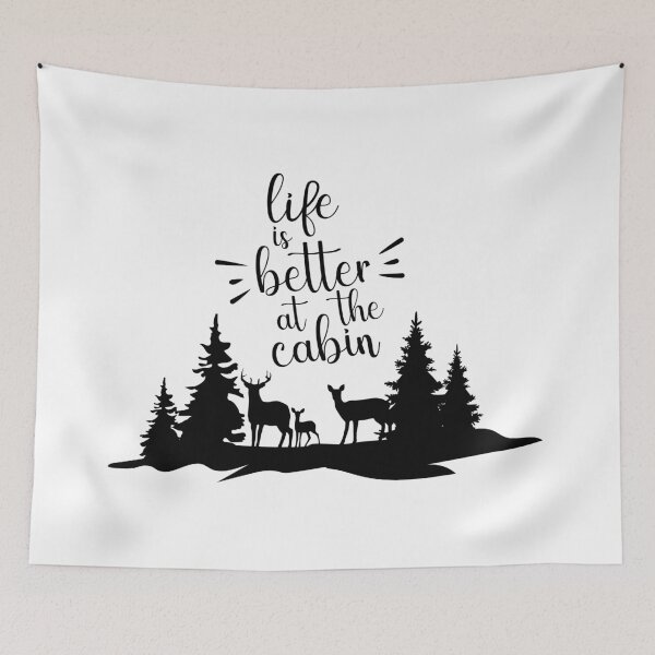 Item preview, Life is better at the cabin designed and sold by MagnoliaLake.