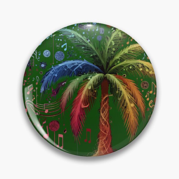 Item preview, Musical Palm Tree: A Symphony of Colors designed and sold by houta.