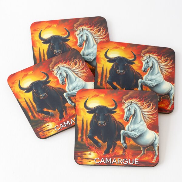 Item preview, Wild Race in Camargue Bull and Horse designed and sold by Astralia.