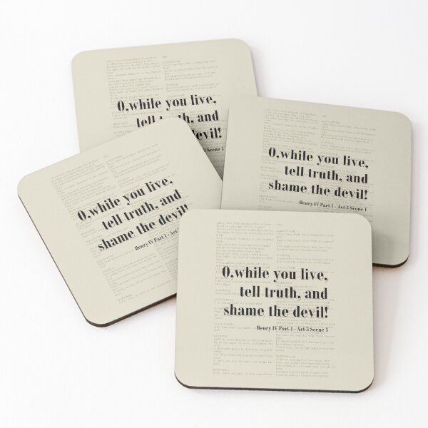 Item preview, Shame the Devil Henry IV Shakespeare Quote Literature designed and sold by kakarikihill.