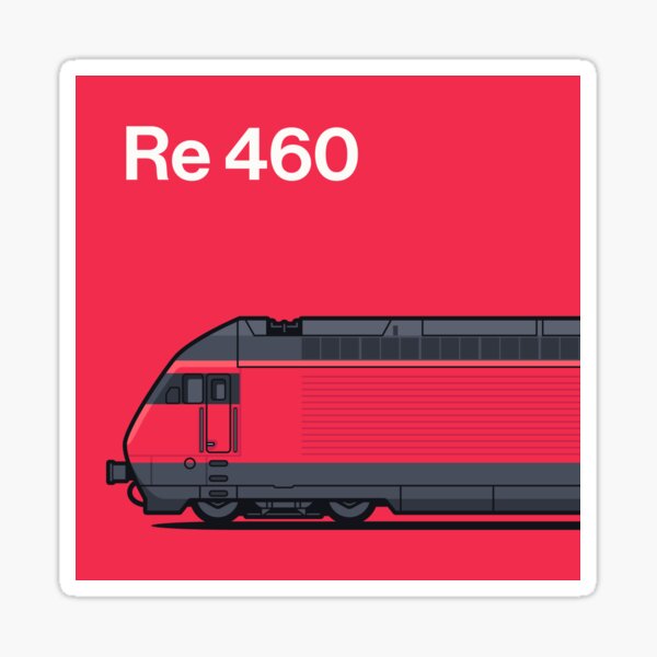 Item preview, Re 460 Train Side Switzerland designed and sold by VoodooCircus.