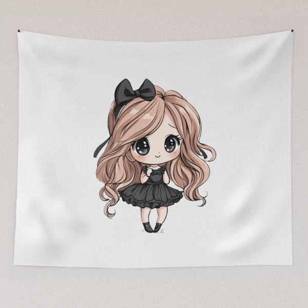 Artikelvorschau, Süßes Chibi Anime Mädchen – Kawaii Art entworfen und verkauft von InkDreamMotion.