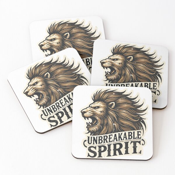 Item preview, Unbreakable Spirit - Fierce Lion Motivational Sticker designed and sold by Rhykho Realm.
