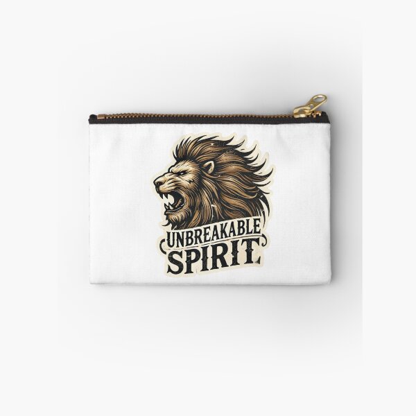 Item preview, Unbreakable Spirit - Fierce Lion Motivational Sticker designed and sold by Rhykho Realm.