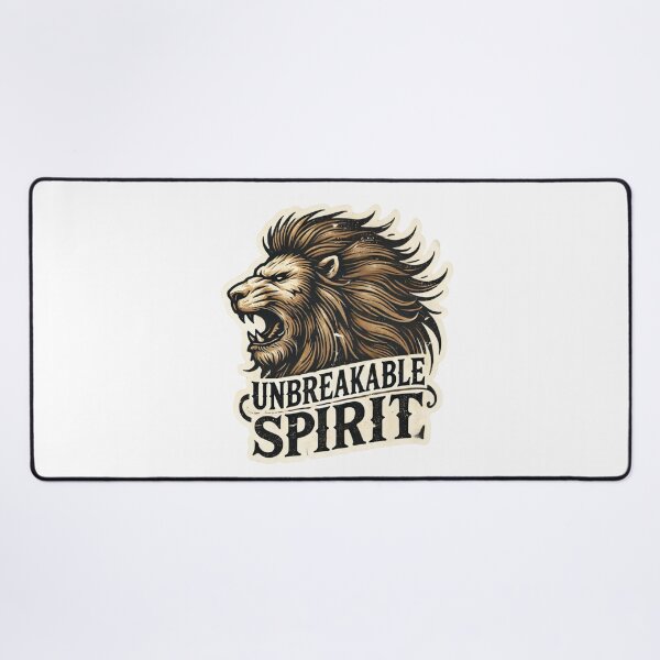 Item preview, Unbreakable Spirit - Fierce Lion Motivational Sticker designed and sold by Rhykho Realm.