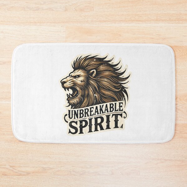 Item preview, Unbreakable Spirit - Fierce Lion Motivational Sticker designed and sold by Rhykho Realm.