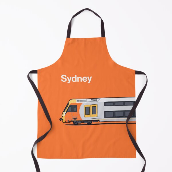 Item preview, Sydney A Set Orange Waratah World Train Side Australia designed and sold by VoodooCircus.
