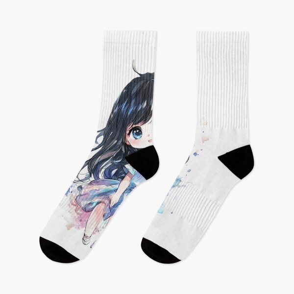 Aperçu de l'œuvre Fille Chibi Kawaii – Esthétique Anime créée et vendue par InkDreamMotion.