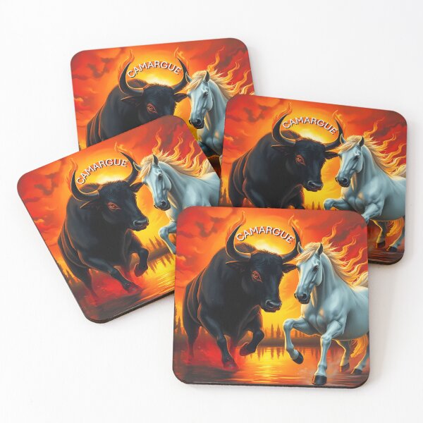 Item preview, Gallop at Sunset Bull and Camargue Horse designed and sold by Astralia.