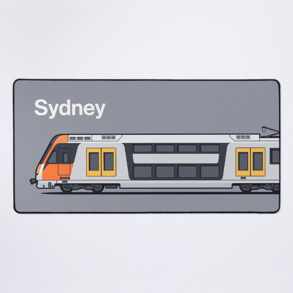 Item preview, Sydney B Set Grey Waratah World Train Side Australia designed and sold by VoodooCircus.