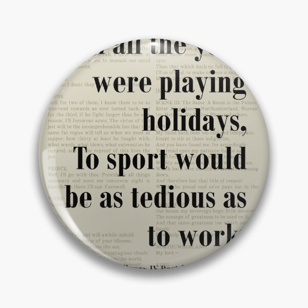 Item preview, Playing Holidays Henry IV Shakespeare Quote Literature designed and sold by kakarikihill.