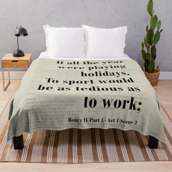 Item preview, Playing Holidays Henry IV Shakespeare Quote Literature designed and sold by kakarikihill.