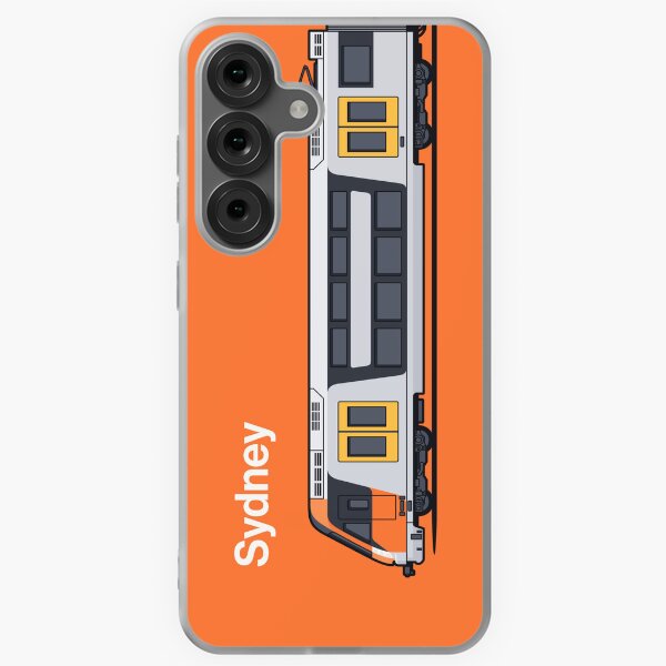 Item preview, Sydney B Set Orange Waratah World Train Side Australia designed and sold by VoodooCircus.