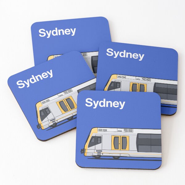 Item preview, Sydney H Set Blue Oscar World Train Side Australia designed and sold by VoodooCircus.