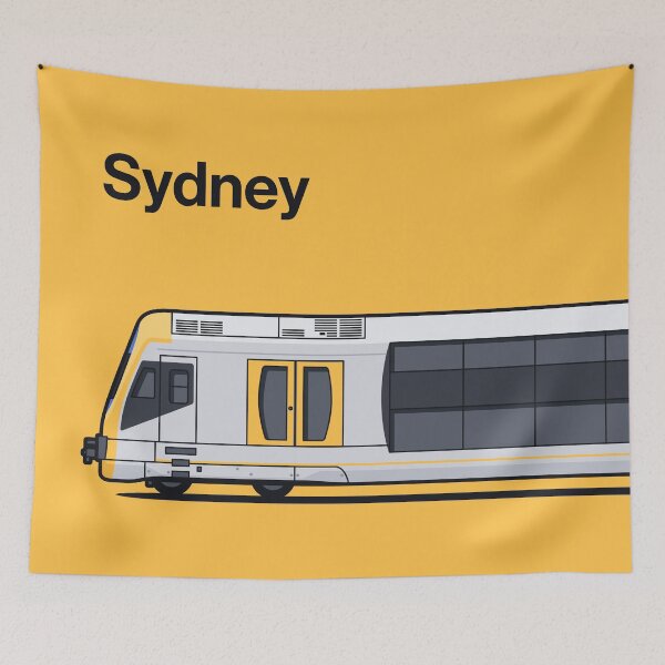 Item preview, Sydney H Set Yellow Oscar World Train Side Australia designed and sold by VoodooCircus.