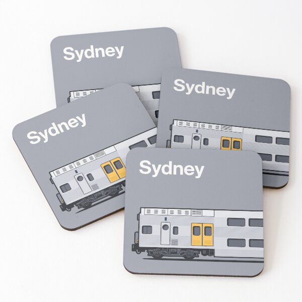 Item preview, Sydney K Set Grey World Train Side Australia designed and sold by VoodooCircus.