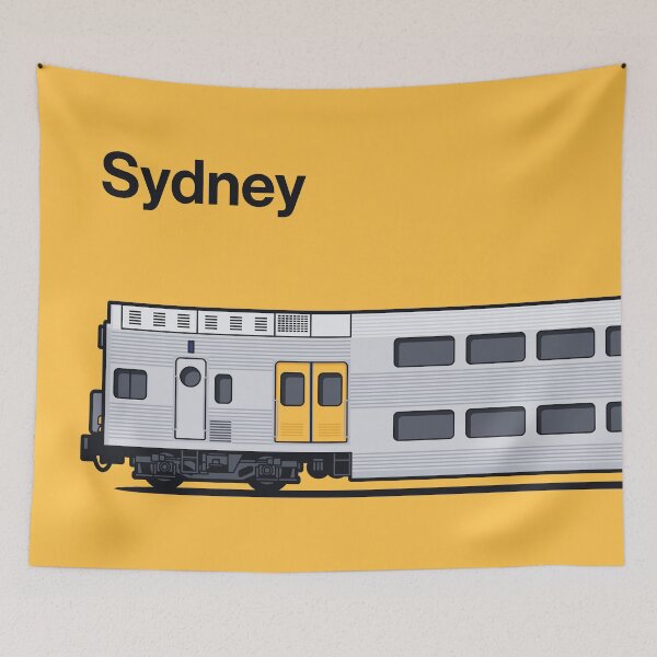 Item preview, Sydney K Set Yellow World Train Side Australia designed and sold by VoodooCircus.