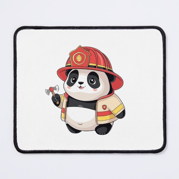 Item preview, Kawaii Chibi Firefighter Panda designed and sold by mancikart.
