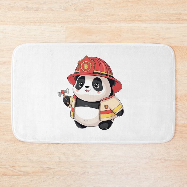 Item preview, Kawaii Chibi Firefighter Panda designed and sold by mancikart.