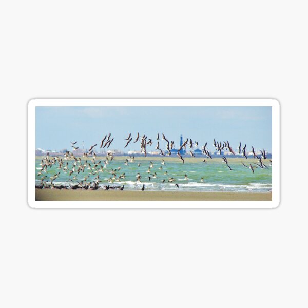 Item preview, Great Wave of Sea Birds Flying designed and sold by The Cat Down the Road.