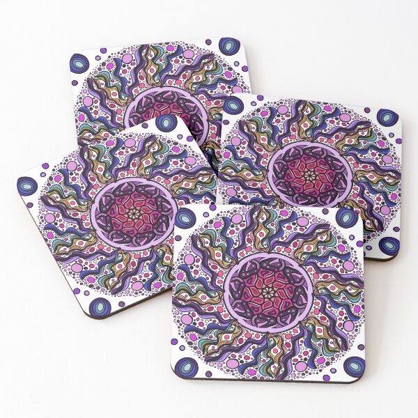 Item preview, Festive party mandala designed and sold by BirdsongAndBear.
