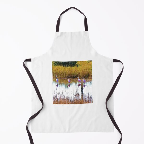 Item preview, Rosette Spoonbills Wading in the Water designed and sold by The Cat Down the Road.