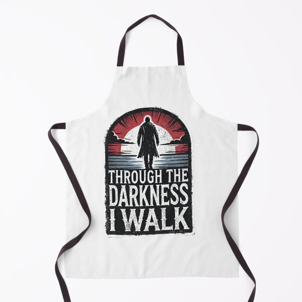 Item preview, Through the Darkness I Walk - Gritty Motivational Sticker designed and sold by Rhykho Realm.