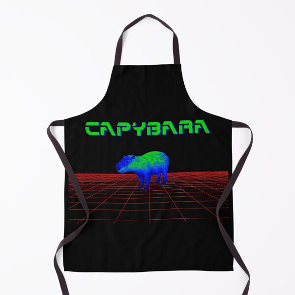 Item preview, Cyber Digital Retrowave Capybara designed and sold by R-A Designs.