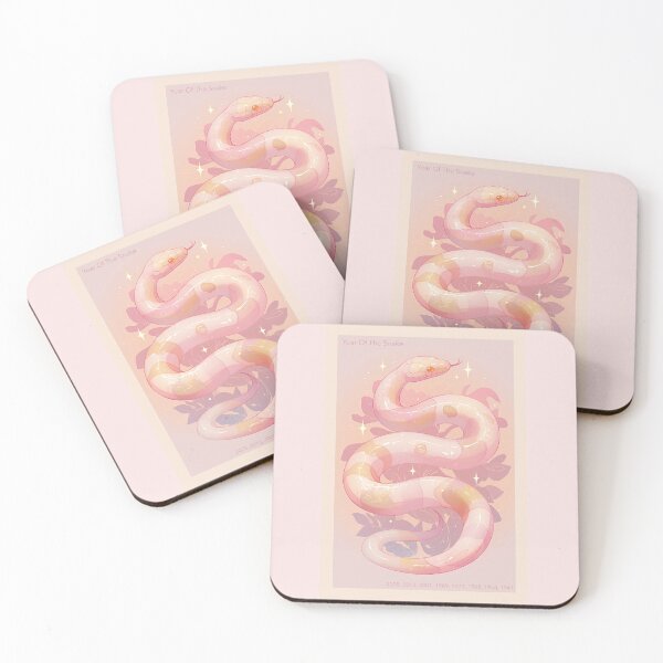 Item preview, Year Of The Snake 蛇年 Pink Floral Snake designed and sold by GraTEEtude.